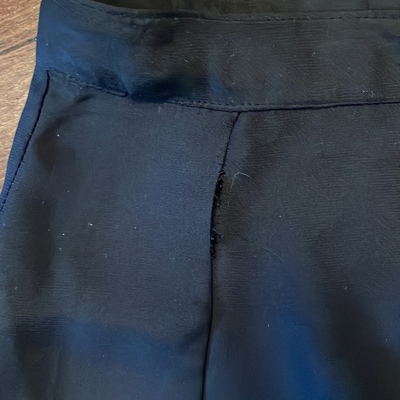 Black Satin midi skirt with tulle flounce - Picture 10 of 11